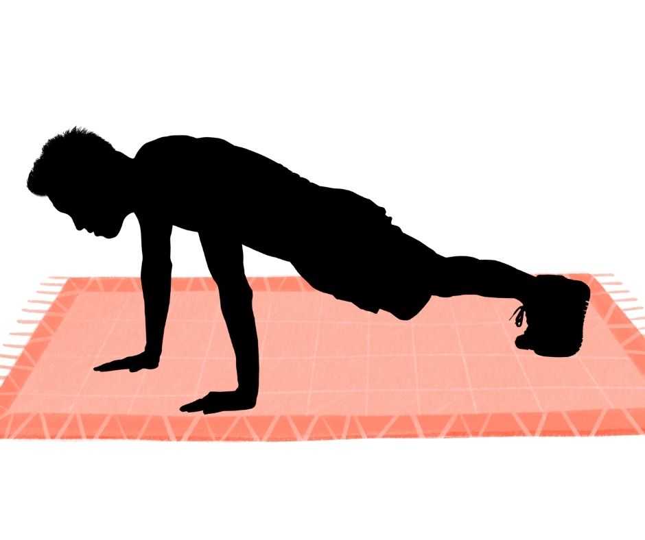 Ejercicio de la plancha de oso