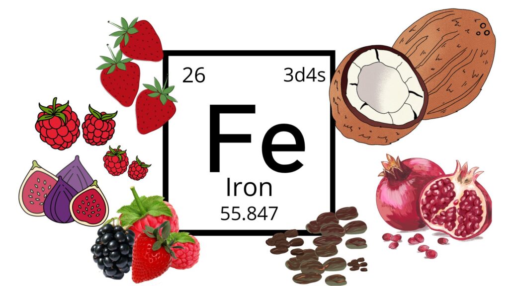 Frutas ricas en hierro